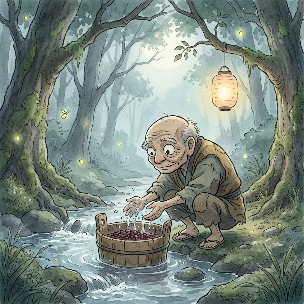 Azuki-arai illustration