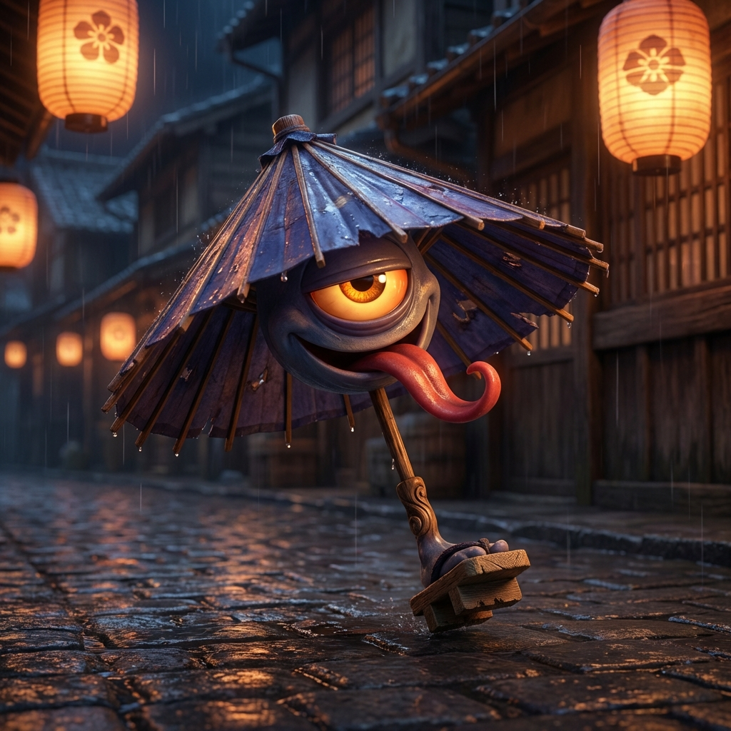 Karakasa-kozō illustration